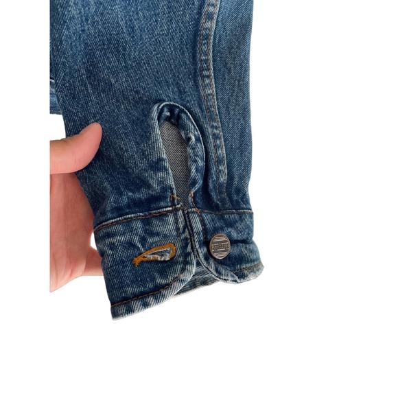 Branders Dickies 80s Denim Jacket 40 Medium RARE good condition Western Country - Picture 7 of 8